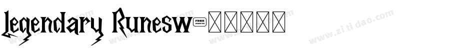 Legendary Runesw字体转换